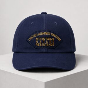 United Against Fascism Mountains Nature Resistance Hat Cap 2