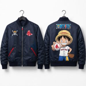 2026 Red Sox One Piece Night Bomber Jacket Giveaway 1