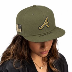 2026 Braves Military Olive Green Hat 2