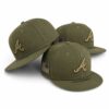 2026 Braves Military Olive Green Hat 1