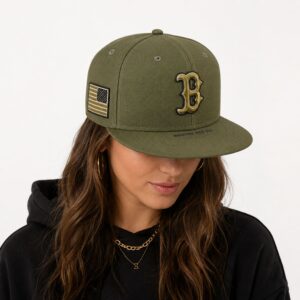 Aroldis Chapman Red Sox Military Green Hat 2