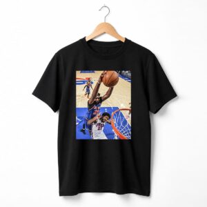 Mitchell Robinson Dunking on Joel Embiid Shirt 10