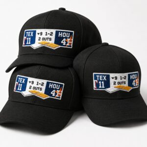Rangers 11 Astros 4 Scoreboard Hat 2