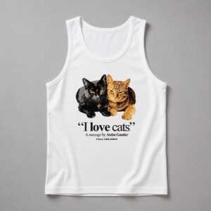 Ateba Gautier I Love Cats Shirt 7