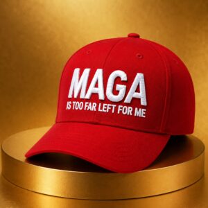 MAGA Is Too Far Left For Me Hat 1