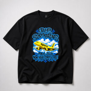 RIP Spirit Airlines 1964 Now Your Spirit Is Free Shirt 3