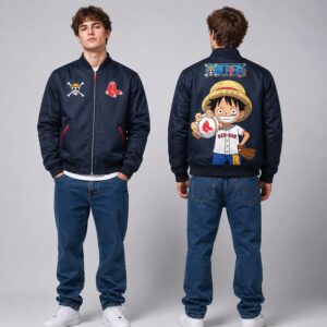 2026 Red Sox One Piece Night Bomber Jacket Giveaway 2