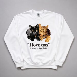 Ateba Gautier I Love Cats Shirt 5