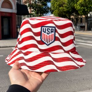 USMNT 2026 Stripe Bucket Hat 3