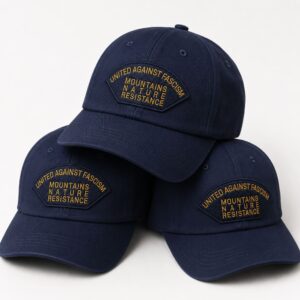 United Against Fascism Mountains Nature Resistance Hat Cap 1
