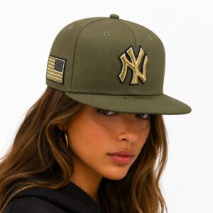 Armed Forces Day 2026 Yankees Military Green Hat
