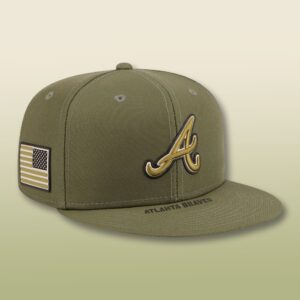 2026 Braves Military Olive Green Hat