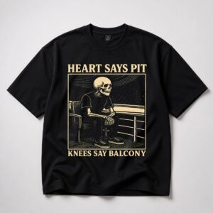 James Phelps Heart Says Pit Knees Say Balcony Shirt 7