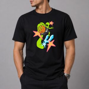 Spurs Wemby Alien Shirt 7