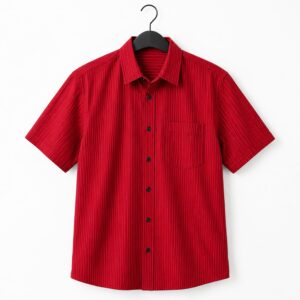 Patrick Mahomes Red Pinstripe Button Shirt
