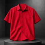 Patrick Mahomes Red Pinstripe Button Shirt