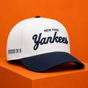 Jalen Brunson Knicks In 5 Yankees Hat 2