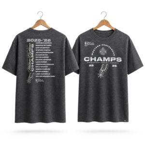Spurs 2026 WCF Champions Roster Shirt 1