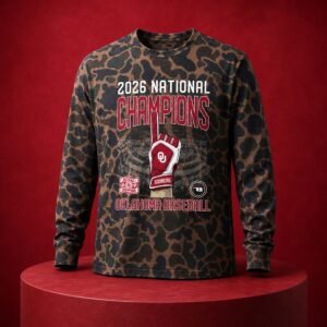 2026 OU Baseball National Champions Camo Shirt