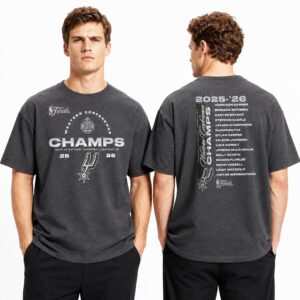 Spurs 2026 WCF Champions Roster Shirt 2