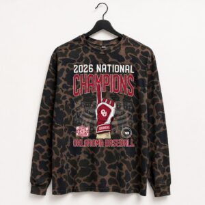2026 OU Baseball National Champions Camo Shirt 1