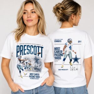 Dak Prescott Most Career Passing Yards Birthday Shirt 2026