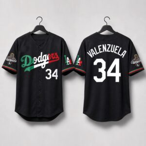Dodgers Mexico Valenzuela World Series Champions Jersey 2026