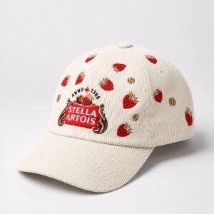 2026 Stella Artois Strawberry Corduroy Hat 1