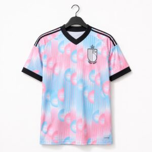 World Cup 2026 Belgium Pink And Blue Soccer Jersey 3 World Cup 2026 Belgium Pink And Blue Soccer Jersey