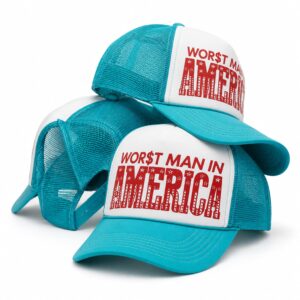 Worst Man In America Trucker Hat 5
