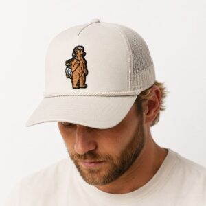 2026 Morgan Wallen Norris Bear White Trucker Hat 2