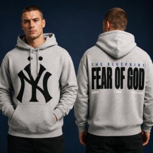 2026 Yankees Jay Z Fear Of God Gray Hoodie 10