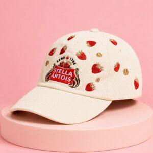 2026 Stella Artois Strawberry Corduroy Hat 2
