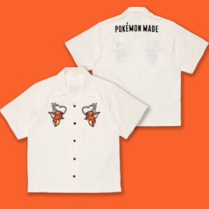 Jin BTS Pokemon Made Button Shirt 1