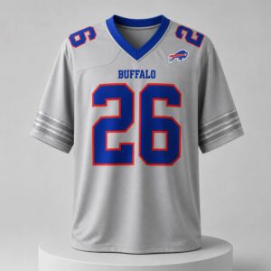 2026 Bills Gray Alternate Jersey 3