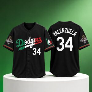 Dodgers Mexico Valenzuela World Series Champions Jersey 2026 3