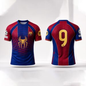 2026 Barcelona Spiderman Football Jersey 7 2026 Barcelona Spiderman Football Jersey