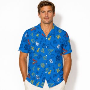 ST Louis Blues Cardinal Night Hawaiian Shirt 2026