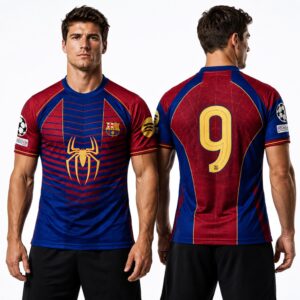 2026 Barcelona Spiderman Football Jersey 6 2026 Barcelona Spiderman Football Jersey 4