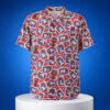 Rangers Team 1996 Baseball Card Button Shirt 1