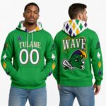 2026 Tulane Green Wave Mardi Gras Hoodie
