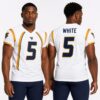 West Virginia Pat White 5 Throwback Jersey 5 West Virginia Pat White 5 Throwback Jersey 2