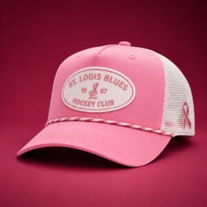 STL Blues Breast Cancer Awareness Pink Trucker Hat Giveaway 2026