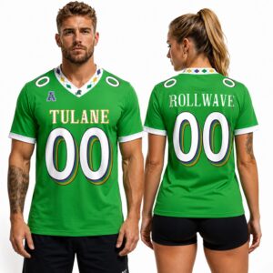 2026 Tulane Green Wave City Edition Mardi Gras Jersey 1