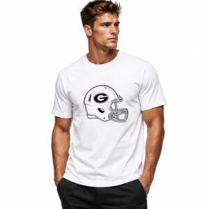 2026 Georgia Bulldogs Helmet Whiteout T Shirt