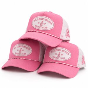 STL Blues Breast Cancer Awareness Pink Trucker Hat Giveaway 2026 1