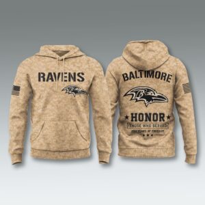 Ravens 250 Years of Freedom Veteran Camo Hoodie 1