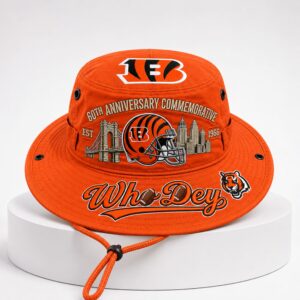 Bengals Who Dey EST 1966 Bucket Hat