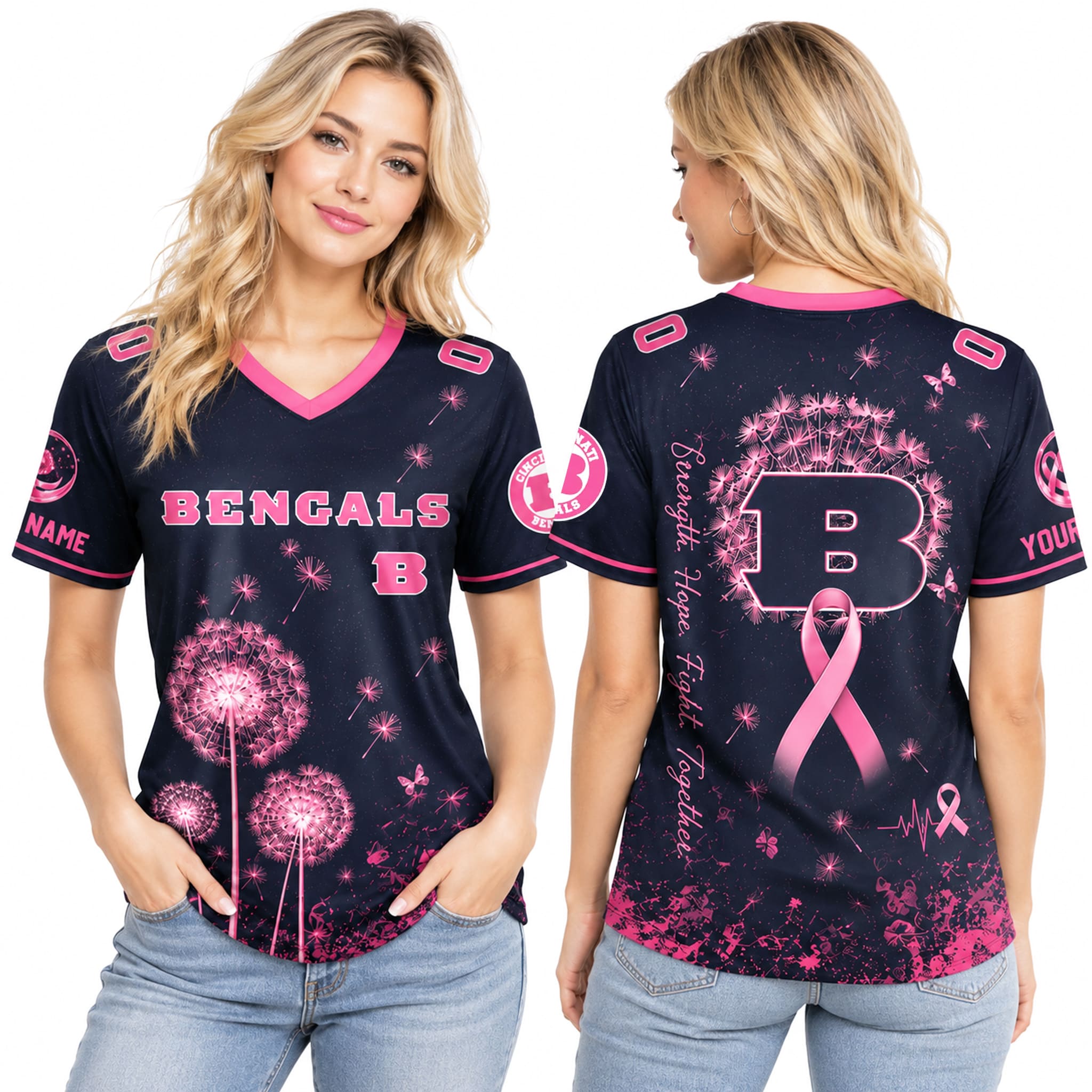 2026 Bengals Breast Cancer Month Unisex Jersey 1 2026 Bengals Breast Cancer Month Unisex Jersey 1