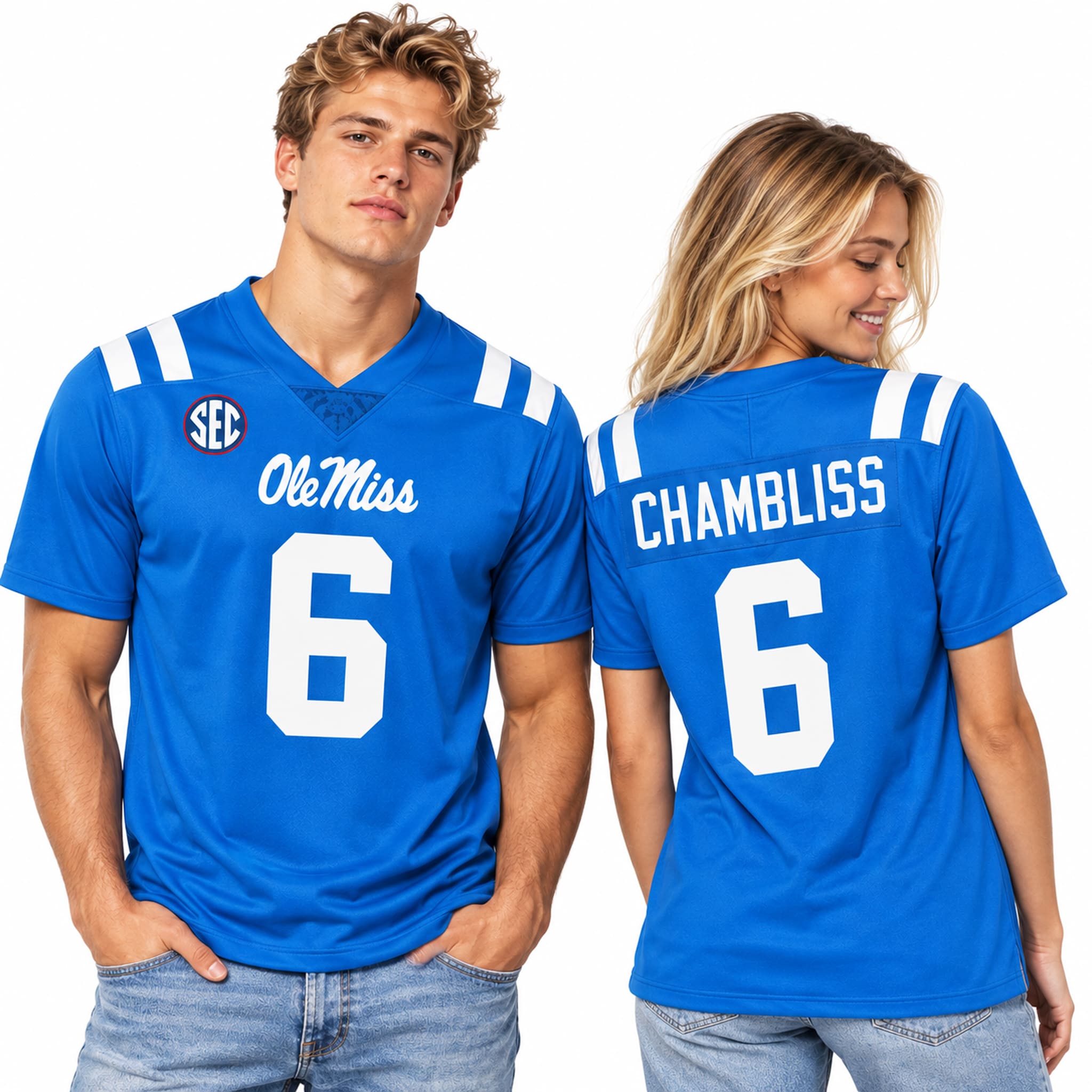 2026 Ole Miss Rebels Football Chambliss Jersey 1 2026 Ole Miss Rebels Football Chambliss Jersey 1